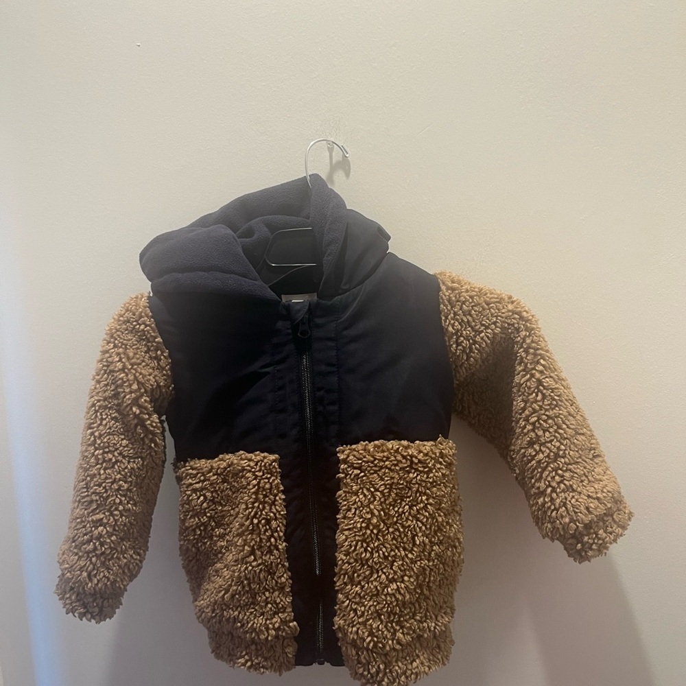 Cozy Brown and Black Kids Miles the label Jacket